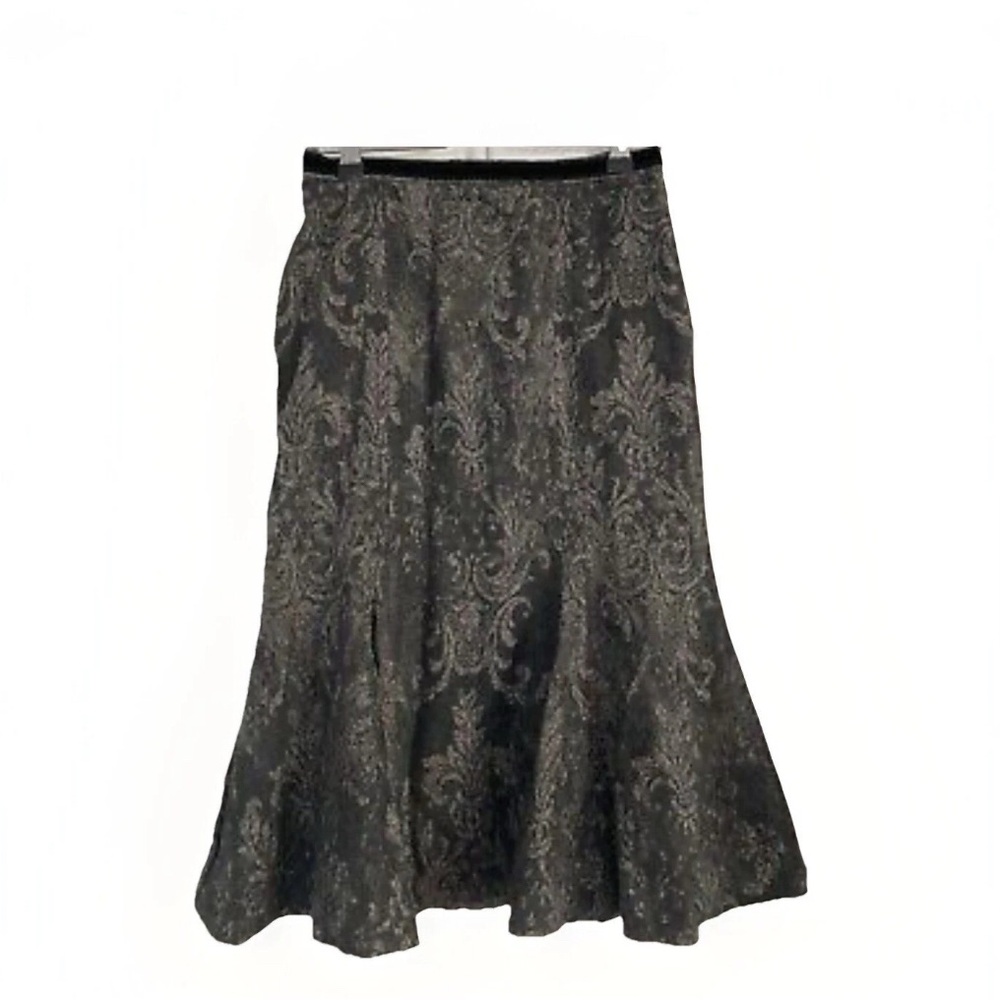 Vintage Saks Fifth Avenue Signature Skirt Size 6, Brocade‎ Silk Lined